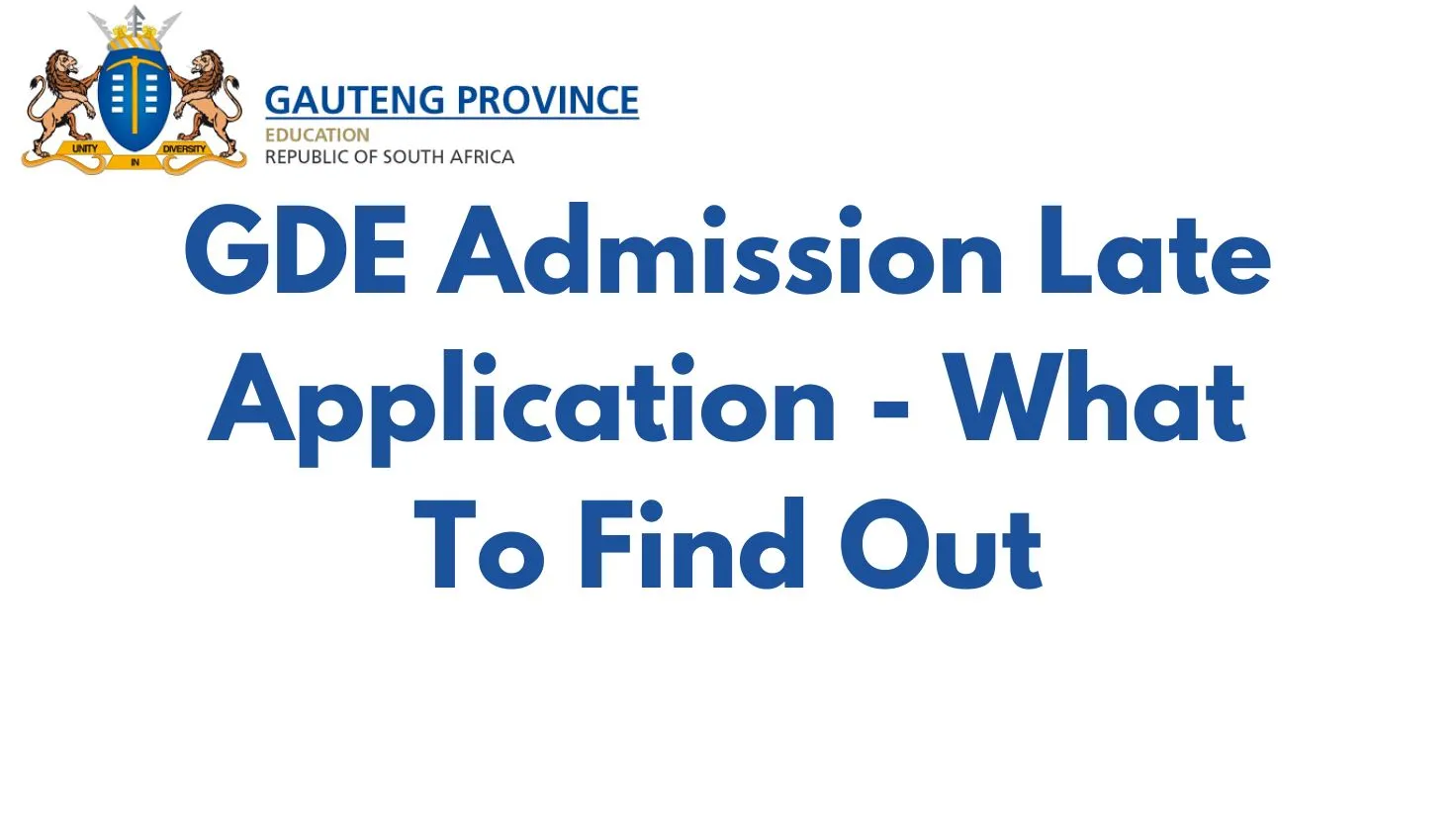 GDE Admission Late Application 2025 – What To Find Out