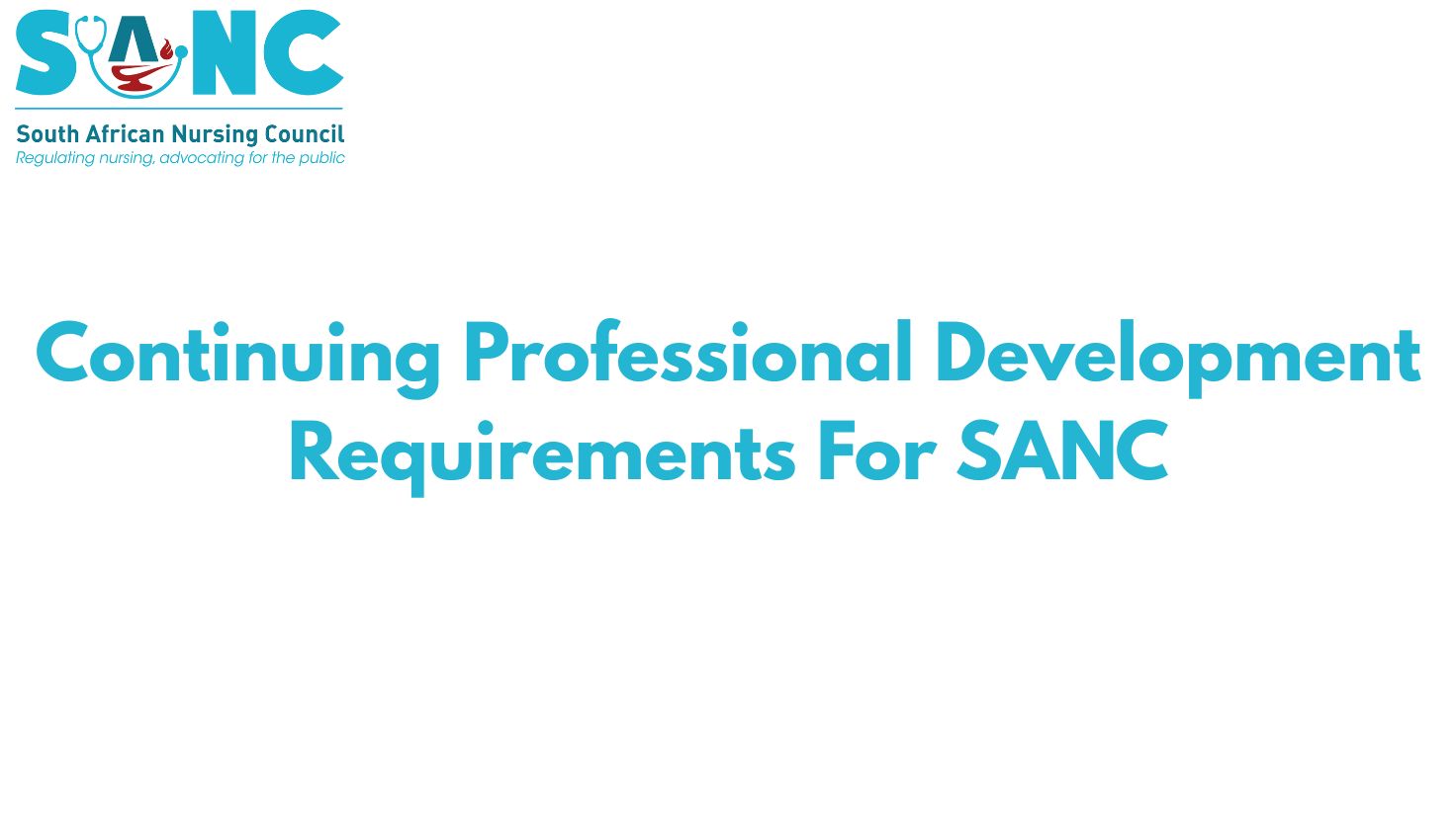 Continuing Professional Development Requirements For SANC