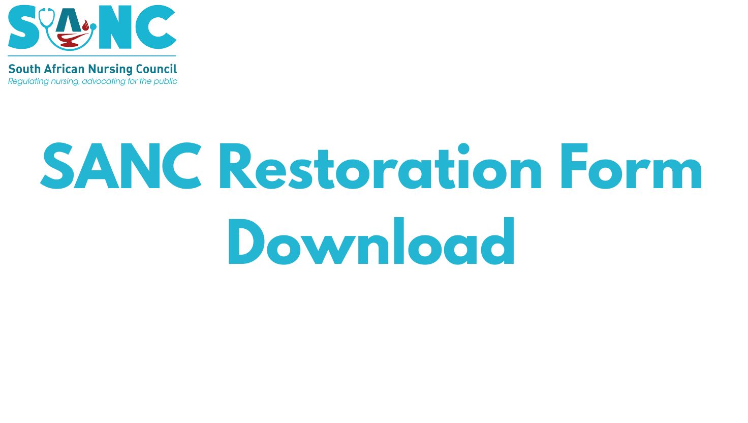 SANC Restoration Form Download