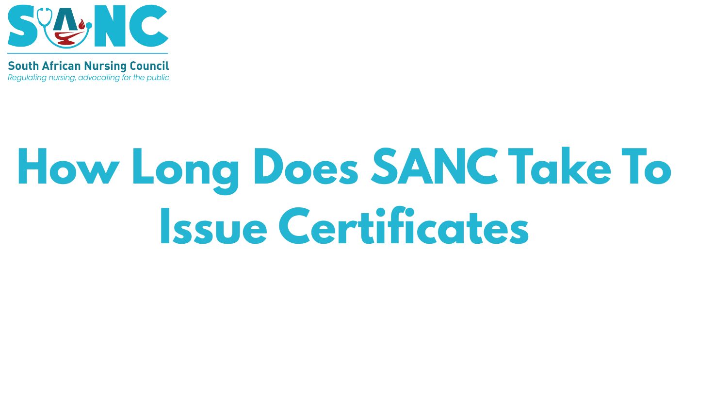 How Long Does SANC Take To Issue Certificates