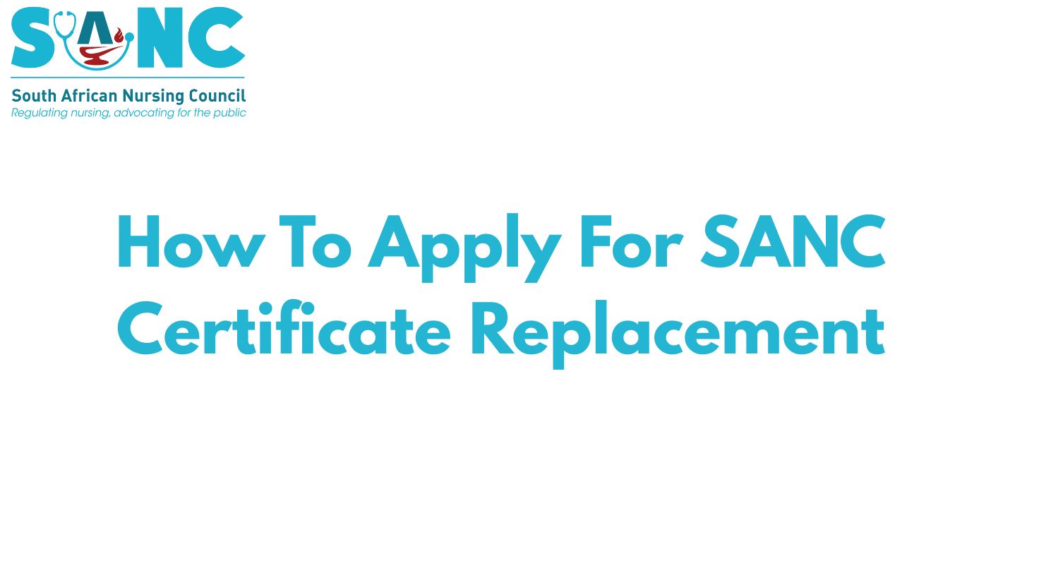 How To Apply For SANC Certificate Replacement